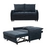 57.48" Velvet Loveseat Sofa with Adjustable Back, Ergonomic Design - 2 of 4