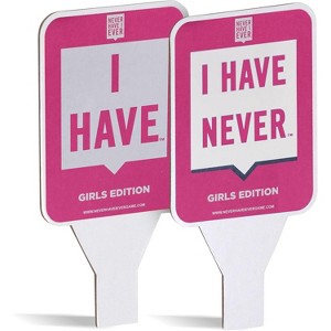 Never Have I Ever Paddles – Girls Edition, Set of 10 Game Accessories, Ages 17 and Up - 1 of 4