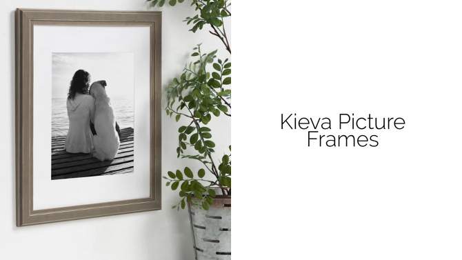 8.5&#34; x 11&#34; Kieva Document Frame Distressed White - DesignOvation, 2 of 7, play video