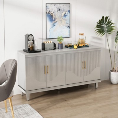 59.84''Large Size 4-Door Cabinet, Same as Living Room, Kitchen, Bedroom, Hallway