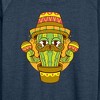 Women's - Instant Message - Cactus Sombrero Lightweight French Terry Wide Neck Long Sleeve Graphic Shirt - 2 of 4
