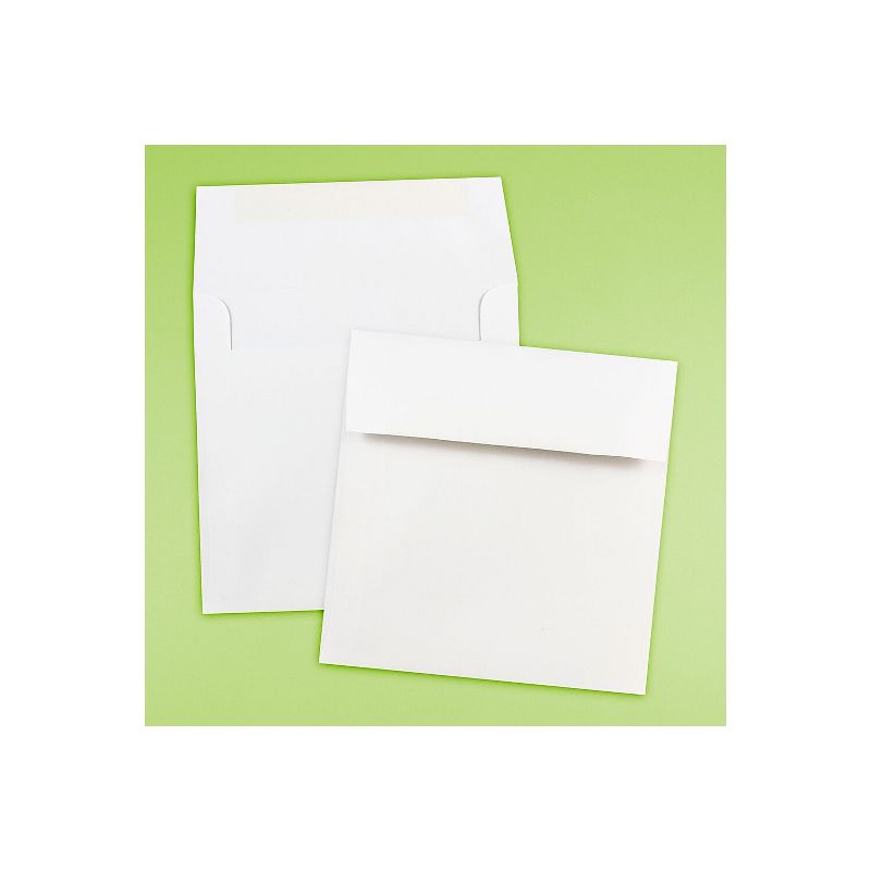 JAM Paper 8 x 8 Square Invitation Envelopes White 3992315, 4 of 5