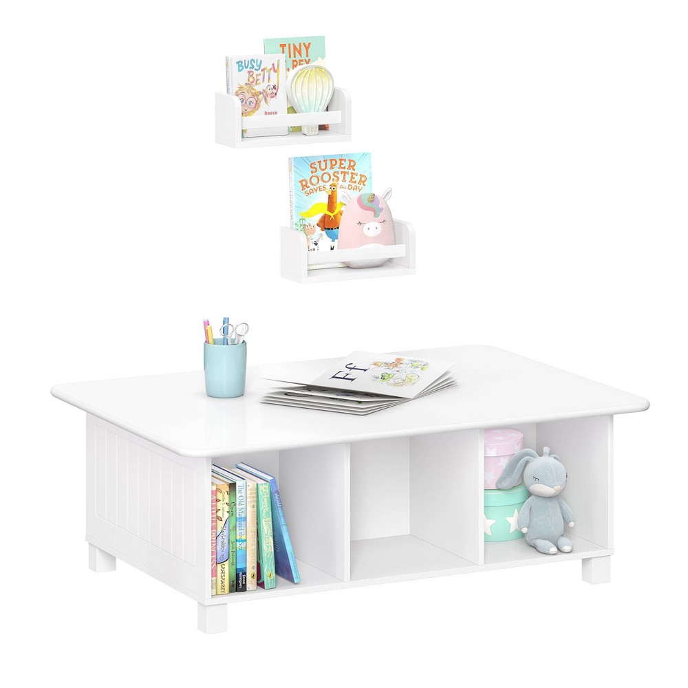 Photos - Other Furniture RiverRidge Kids' Desk, Activity and Play Table with 6 Storage Cubbies Whit