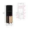 Gulches 8 Capacity Wine Glass Rack, 2 Shelves 20.8''H x 17.7''H x 16.4''W, 10Wine Bottle Cubbies4.4''W x 4.7''H and 2Internal Shelves - 2 of 4