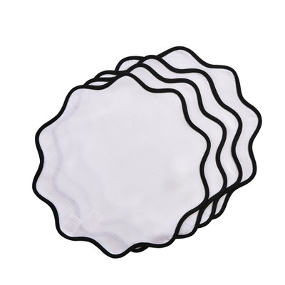 Solino Home Linen Scallop Placemats | Giselle Scallop Edge