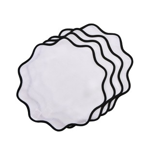 Solino Home Linen Scallop Placemats | Giselle Scallop Edge - 1 of 4