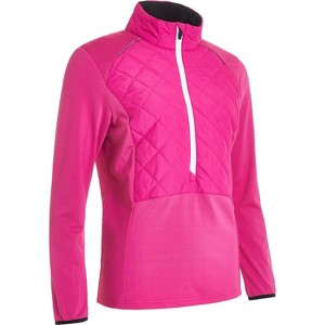 Women's Wo’s Troon Warm and Windproof Hybrid Half-Zip Jacket - Abacus Sportswear US - 1 of 3