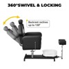 Pedicure Spa Chair with Hydraulic Lift, Reclining, Adjustable Footrest, 360° Swivel for Nail Tech, No Plumbing, Vibration - 4 of 4