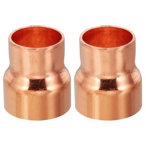 Unique Bargains Sweat Solder Connection Copper Reducing Coupling Pressure Plumb Fittings - 1 of 4