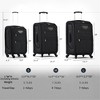 Kumasinova 3 Pcs SoftSide Luggage Sets,Extandable Checked Spinner Suitcases with TSA Lock,Airline-Approved Luggage Travel Set,20"24"28" - 3 of 4