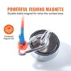 VEVOR Magnet Fishing Kit, 1200lbs 2.95inch Diameter Double Sided Fishing Magnets, Strong Neodymium Magnet with Heavy Duty 65FT Rope, Grappling Hook - 3 of 4