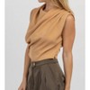 Women's JOAH HIGH COWLED BLOUSE - Strut & Bolt - 3 of 4