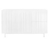 47.2inBuffet Sideboard Cabinet with 2 Doors And Drawers, Adjustable Shelf, Metal Legs Wave Pattern Kitchen Pantry Cabinets for Bedroom - 3 of 4