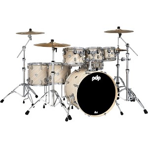 PDP by DW Concept Maple 7-Piece Shell Pack With Chrome Hardware Twisted Ivory - 1 of 4