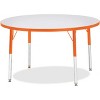 Jonti-Craft Berries Elementary Height Color Edge Round Table (42 x 42) in Orange - 2 of 2