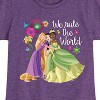 Girls' - Disney Princess - Tiana Snow White Rapunzel We Rule The World Fitted Short Sleeve Graphic T-Shirt - 2 of 4