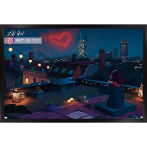 Trends International Lofi Girl - Best of 2022 Framed Wall Poster Prints - 1 of 4