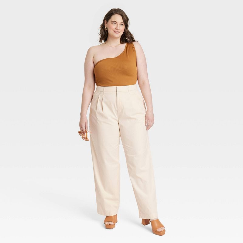 Women's High-Rise Pleat Front Straight Chino Pants - A New Day™, 4 of 8