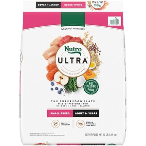 Nutro Ultra Small Breed Chicken, Lamb and Salmon Flavor Protein Dry Dog Food - 12lbs - 1 of 4