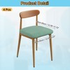 Unique Bargains Washable Stretch Soft Dining Chair Cushion Covers 4 Pcs - 2 of 4
