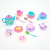 JuzToys 21pcs Pretend Play Tea Party Set for Kids – Tea Set Toys Include Teapot, Cups, and Saucer for Pretend Food and Kitchen - 4 of 4