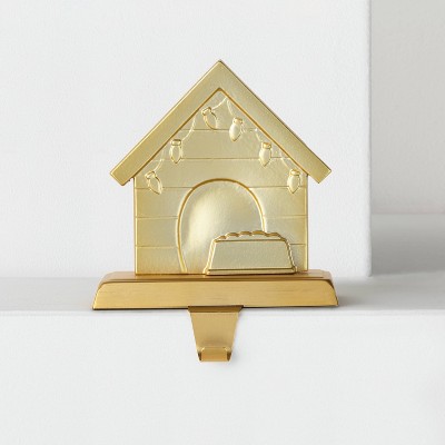 Dog House Christmas Stocking Holder Gold - Wondershop™