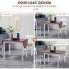 NicBex Solid Wood Extendable Dining Table with Drop Leaves,Modern Folding Kitchen Table for Small Spaces,Dining Room Furniture - 4 of 4