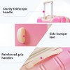 FURNIinspire Bag And Luggage Sets 3 Piece Gradient Color Expandable Suitcase With Spinner Wheels And TSA Lock, Pink And Yellow, 20" 24" 28" - 4 of 4