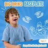 Strictly Briks Classic Big Briks Stackable Baseplates, Large Pegs for Ages 3 and Up, Blue, 1 Piece, 13.75" x 16.25" Inches - 2 of 4