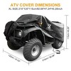 Unique Bargains Quad ATV Cover 4 Wheelers Cover Waterproof Snowproof with Reflective Strips Universal Fit Black - 2 of 4