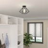 Livex Lighting Geometric 1 - Light Flush Mount in  Black - 4 of 4