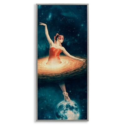 Stupell Industries Dancing Ballerina Surreal Nebula Dress, 10" x 24"