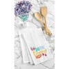 C&F Home "Do The Bunny Hop" Easter Rabbit Spring Theme Kitchen Dishtowel - 2 of 4