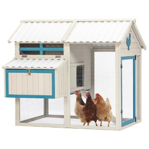 Large Chicken Coop,Wooden Outdoor Hutch - 1 of 4