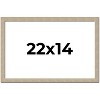 PosterPalooza | 22x14 Thin Barnwood Picture Frame, UV Acrylic, 2 Finishes - Grey and Black - 2 of 4