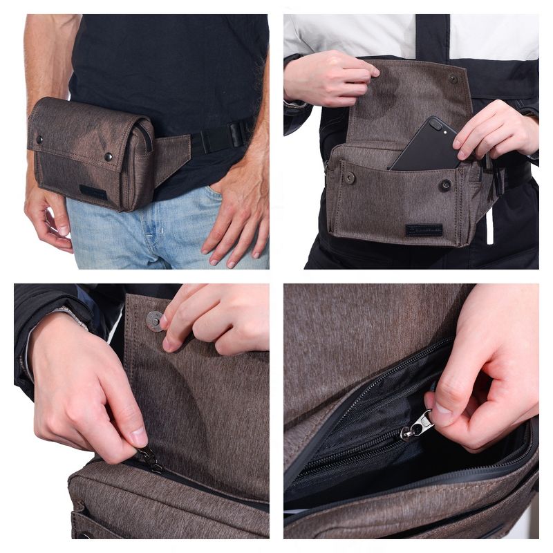Alpine Swiss Fanny Pack Waist Bag Adjustable Belt Strap Crossbody Sling Bum Bag, 5 of 8