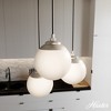 3-Light Hepburn Cased White Glass Round Pendant Cluster Ceiling Light - Hunter Fan - image 3 of 4