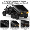 24V 4WD 6-Wheel Electric Ride On Dump Truck with Remote Control, 2 Seater Kids Dump Truck Toy for Big Kids Ages 3+ - 2 of 4