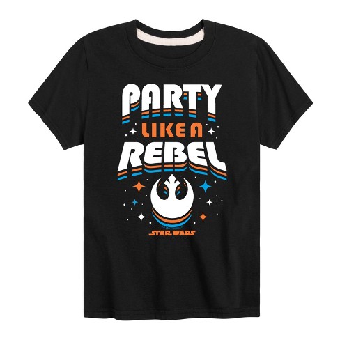 Boys' - Star Wars - Party Like A Rebel Short Sleeve Graphic T-Shirt - image 1 of 4