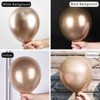PartyWoo Balloons Metallic Rose Gold Champagne Gold 18 12 10 5 Inch 85 pcs - 3 of 4