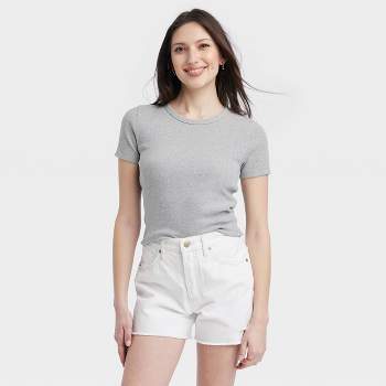 Women's Shrunken Short Sleeve T-Shirt - Universal Thread™ 