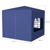10'x10' Party Tent, Commercial Gazebo Tent With 4 Removable Walls, Windows, Zipper Door, Portable Canopy Tent - 2 of 4