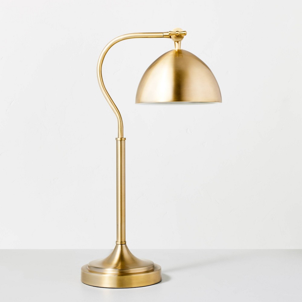 Metal Desk/Task Lamp Brass (Includes LED Light Bulb) - Hearth & Hand with Magnolia