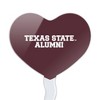 Texas State Alumni Heart Love Cupcake Picks Toppers Decoration Set of 6 - 2 of 4