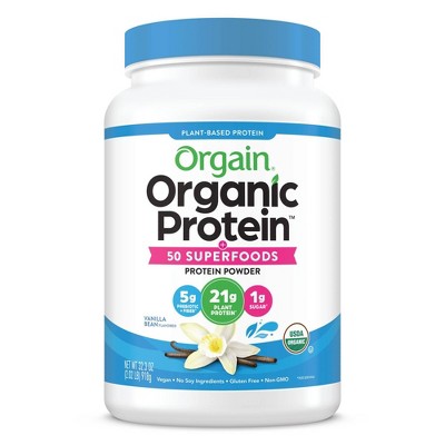 Orgain Organic Protein + Superfoods Plant Based Powder - Vanilla Bean - 32.3oz