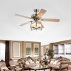 Warehouse Of Tiffany Copper Grove Uongbi 52" 5-Blade Ceiling Fan Two-Color Blades Reversible with Remote Control - 2 of 2