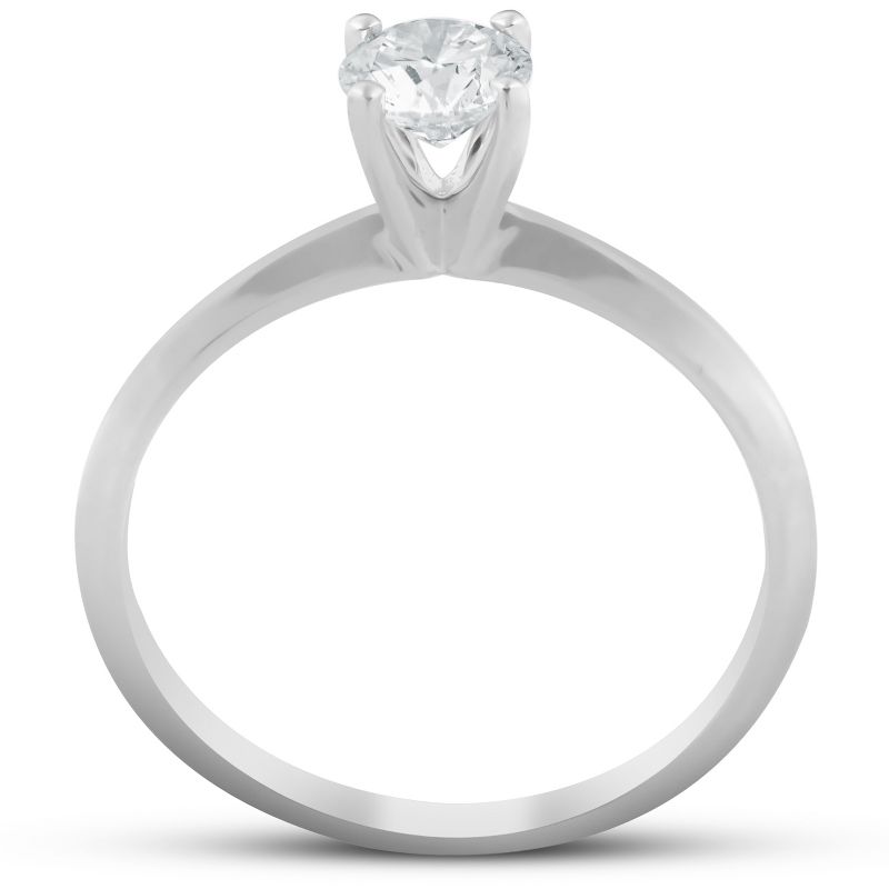 Pompeii3 0.35ct Round Diamond Engagement Solitaire Ring 14k white gold, 2 of 5