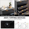 Fluted 4-Drawer Dresser, 30 Inch Large Modern Bedroom Closet Chest of Drawers with Gold Handles - 4 of 4
