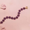 Ross-Simons 12.80 ct. t.w. Amethyst Flower Bracelet With .10 ct. t.w. White Zircon in 18kt Gold Over Sterling Size 7 - 4 of 4