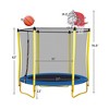 5.5FT Outdoor & Indoor Mini Toddler Trampoline with Enclosur - 3 of 4